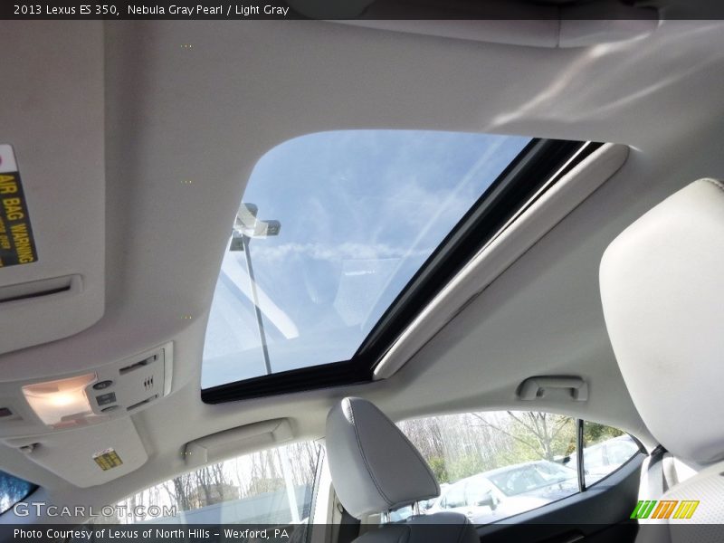 Nebula Gray Pearl / Light Gray 2013 Lexus ES 350