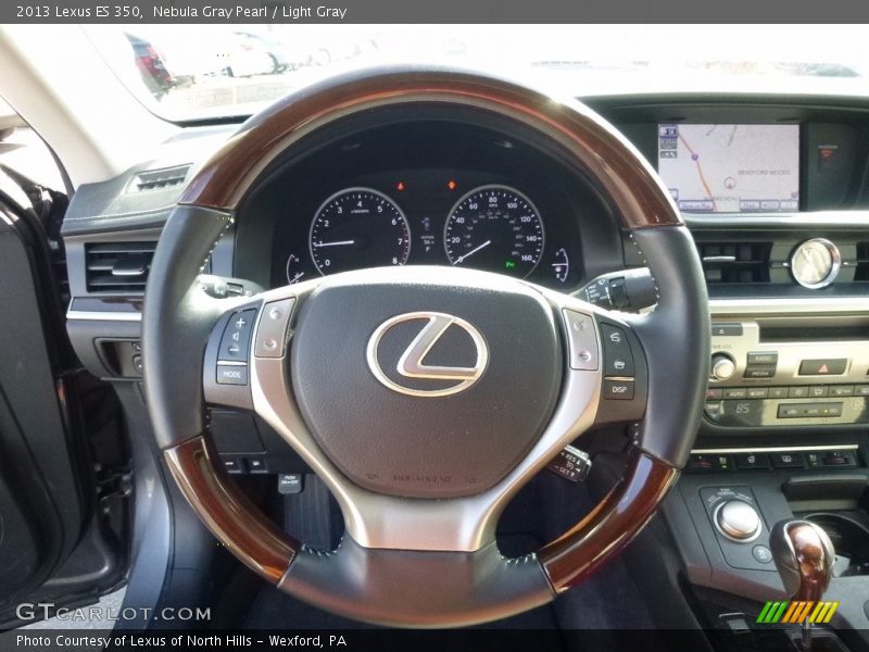 Nebula Gray Pearl / Light Gray 2013 Lexus ES 350