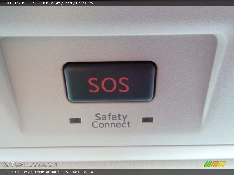 Nebula Gray Pearl / Light Gray 2013 Lexus ES 350