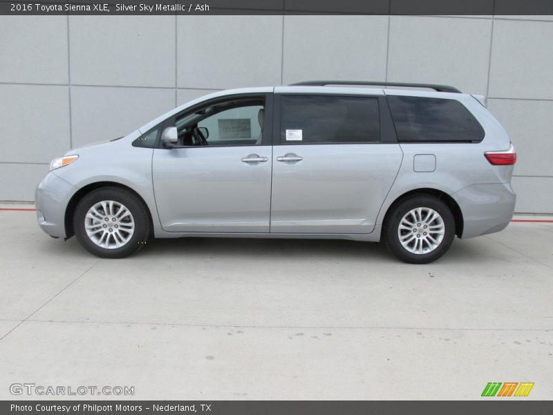 Silver Sky Metallic / Ash 2016 Toyota Sienna XLE