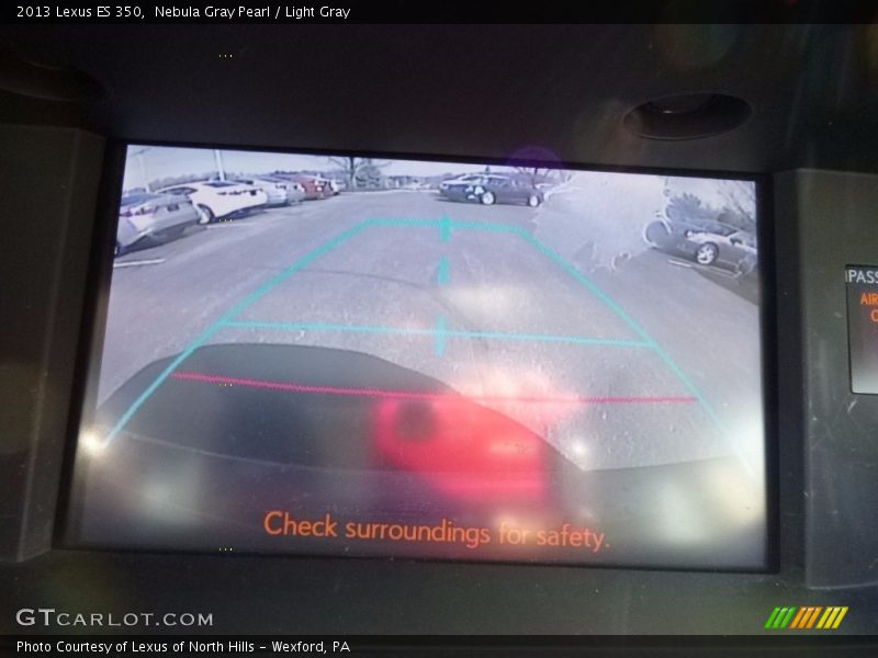 Nebula Gray Pearl / Light Gray 2013 Lexus ES 350