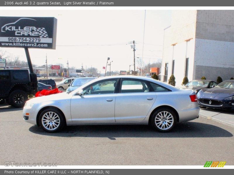 Light Silver Metallic / Platinum 2006 Audi A6 3.2 quattro Sedan