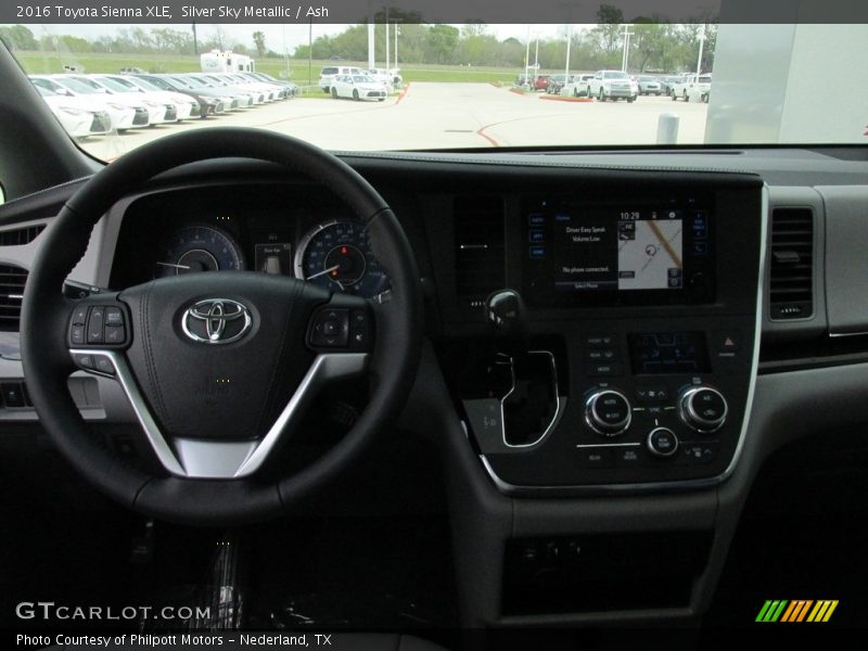Silver Sky Metallic / Ash 2016 Toyota Sienna XLE