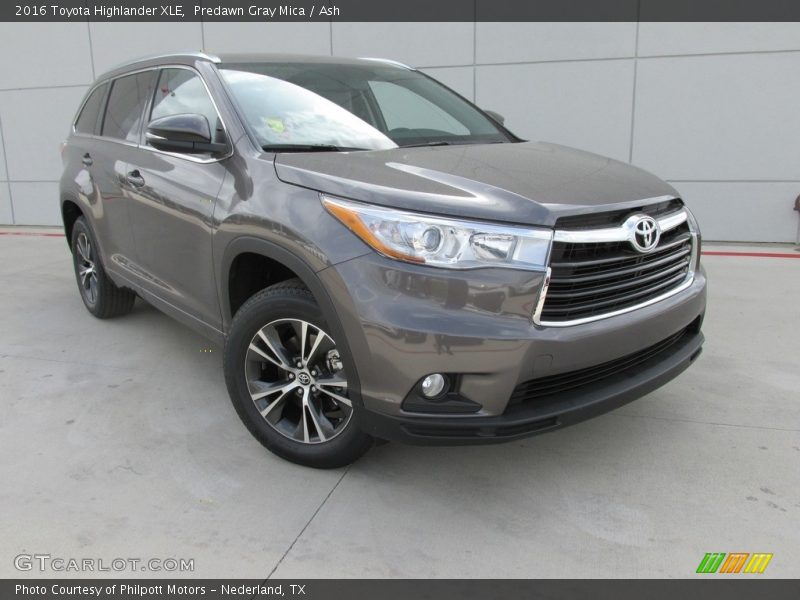 Predawn Gray Mica / Ash 2016 Toyota Highlander XLE