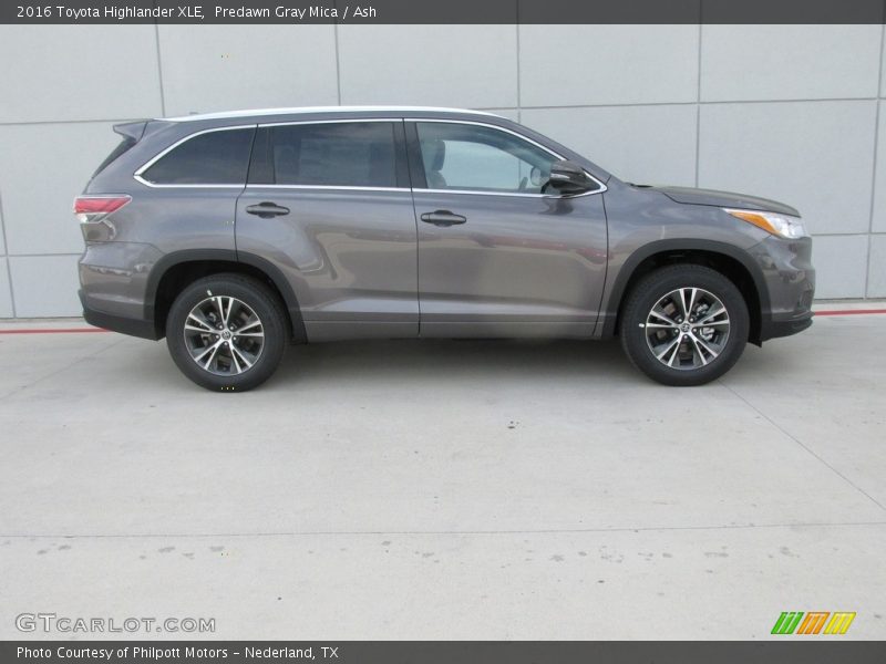 Predawn Gray Mica / Ash 2016 Toyota Highlander XLE