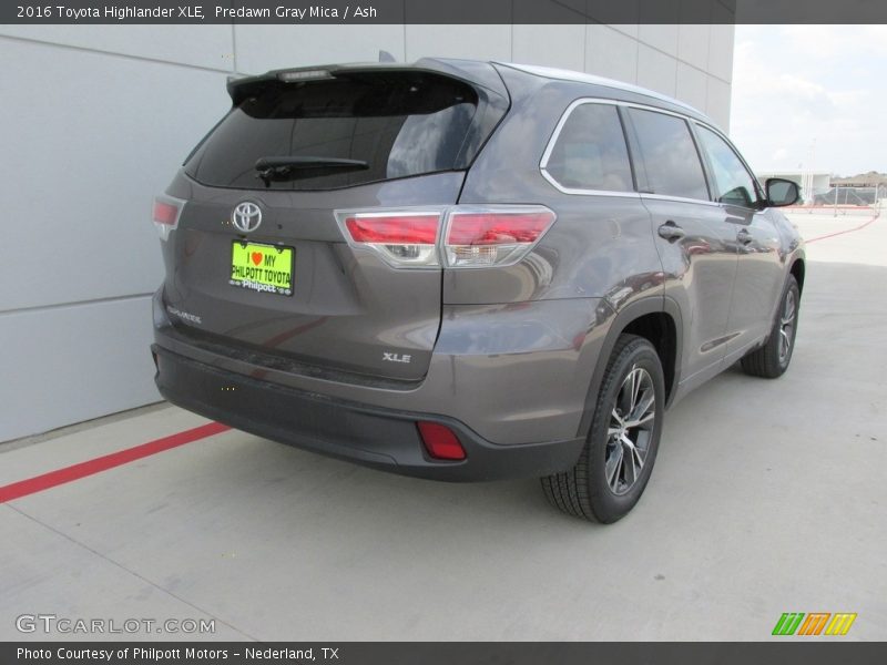 Predawn Gray Mica / Ash 2016 Toyota Highlander XLE
