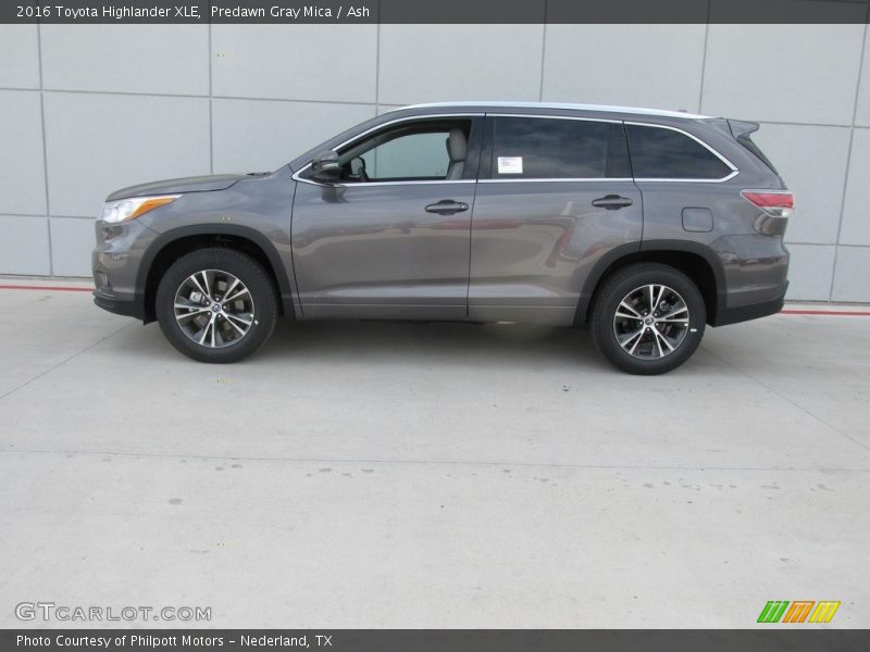 Predawn Gray Mica / Ash 2016 Toyota Highlander XLE