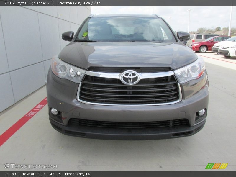 Predawn Gray Mica / Ash 2016 Toyota Highlander XLE