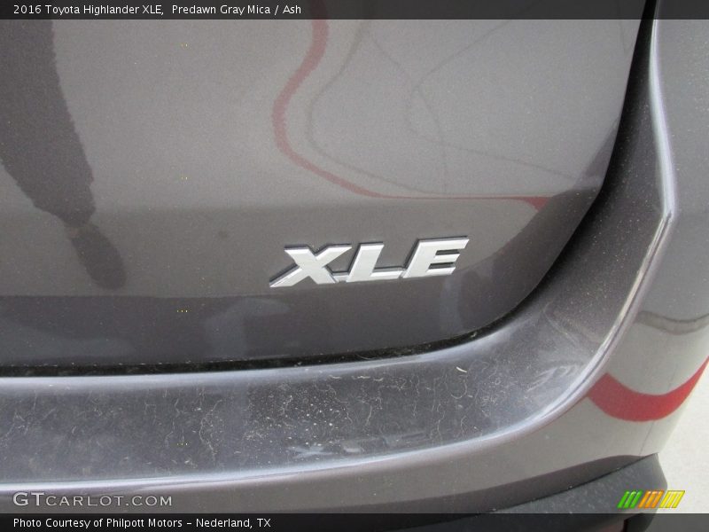 Predawn Gray Mica / Ash 2016 Toyota Highlander XLE