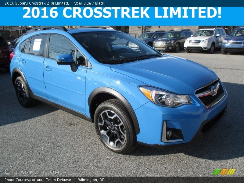 Hyper Blue / Black 2016 Subaru Crosstrek 2.0i Limited