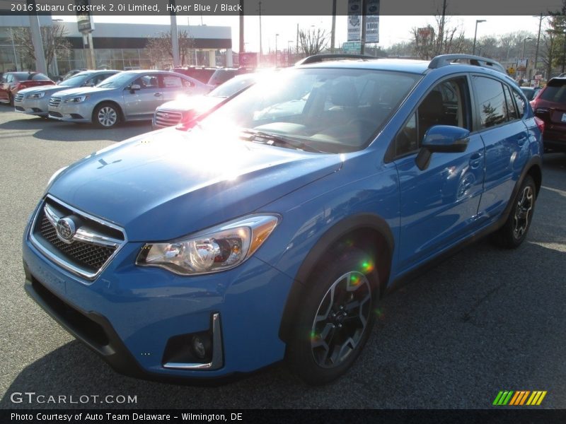 Hyper Blue / Black 2016 Subaru Crosstrek 2.0i Limited