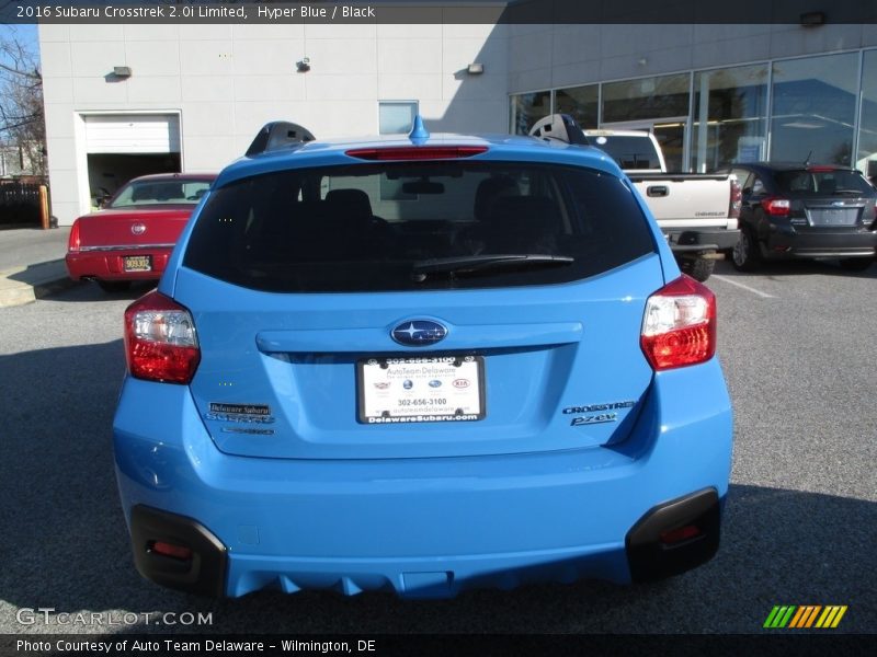 Hyper Blue / Black 2016 Subaru Crosstrek 2.0i Limited
