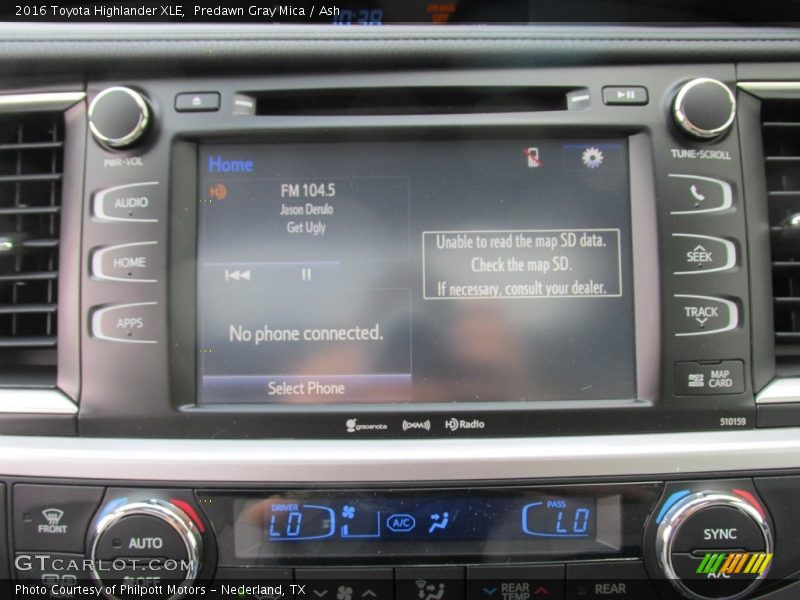 Predawn Gray Mica / Ash 2016 Toyota Highlander XLE