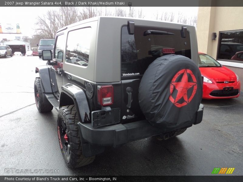 Black / Dark Khaki/Medium Khaki 2007 Jeep Wrangler Sahara 4x4