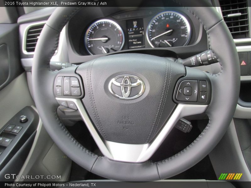 Predawn Gray Mica / Ash 2016 Toyota Highlander XLE