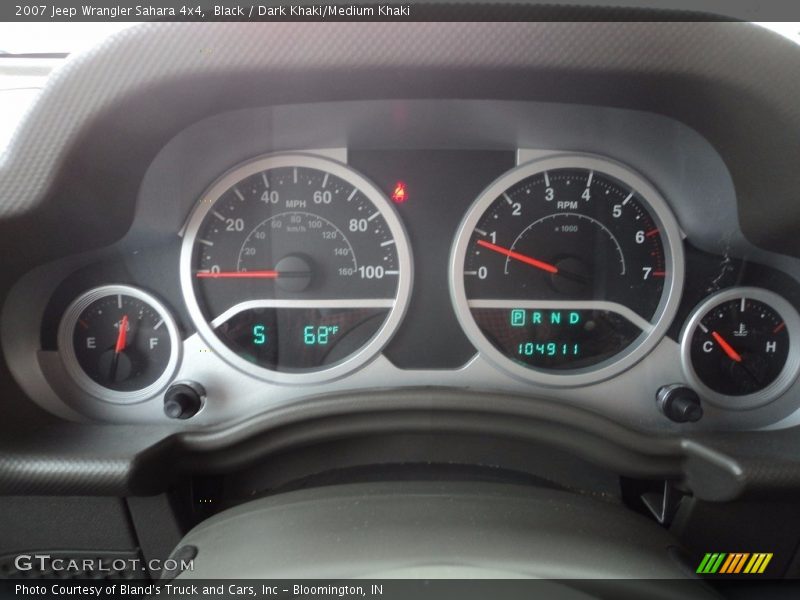 Black / Dark Khaki/Medium Khaki 2007 Jeep Wrangler Sahara 4x4