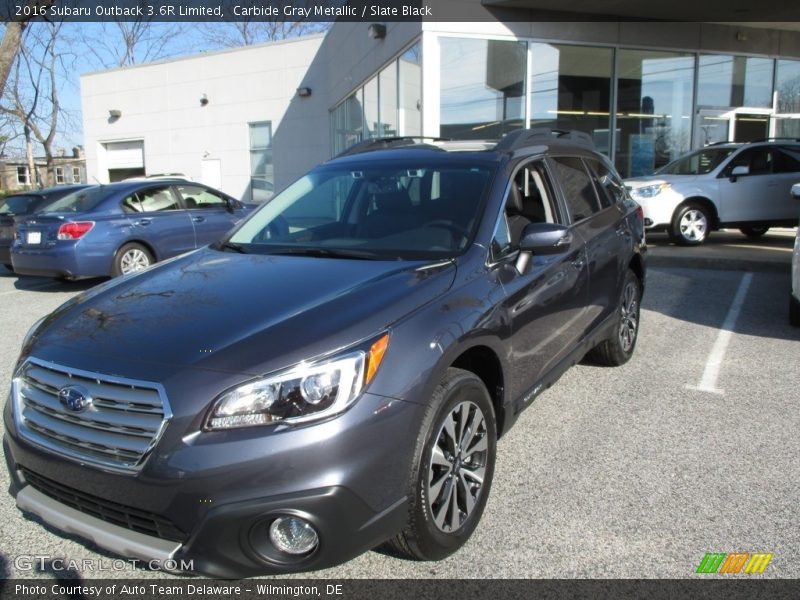 Carbide Gray Metallic / Slate Black 2016 Subaru Outback 3.6R Limited
