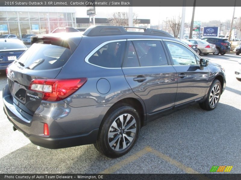 Carbide Gray Metallic / Slate Black 2016 Subaru Outback 3.6R Limited