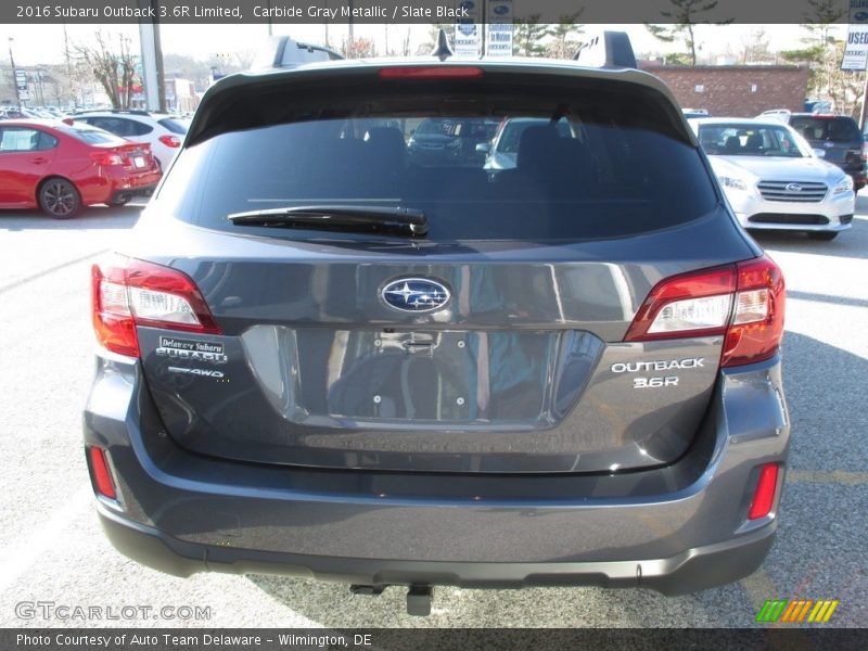 Carbide Gray Metallic / Slate Black 2016 Subaru Outback 3.6R Limited
