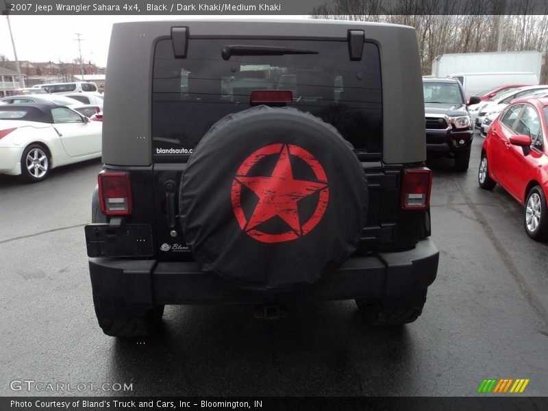 Black / Dark Khaki/Medium Khaki 2007 Jeep Wrangler Sahara 4x4