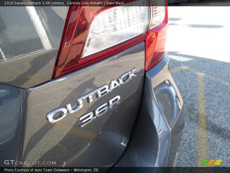 Carbide Gray Metallic / Slate Black 2016 Subaru Outback 3.6R Limited
