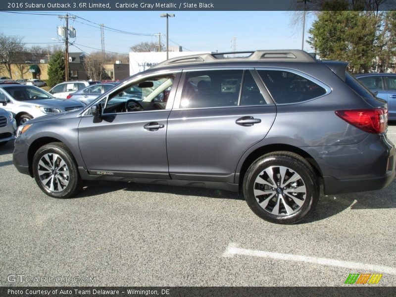 Carbide Gray Metallic / Slate Black 2016 Subaru Outback 3.6R Limited