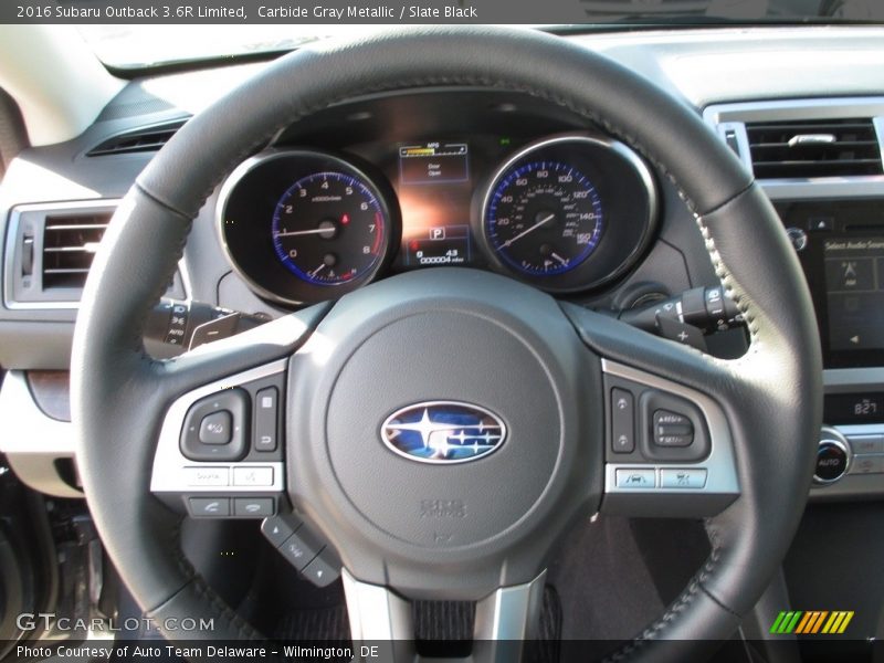 Carbide Gray Metallic / Slate Black 2016 Subaru Outback 3.6R Limited