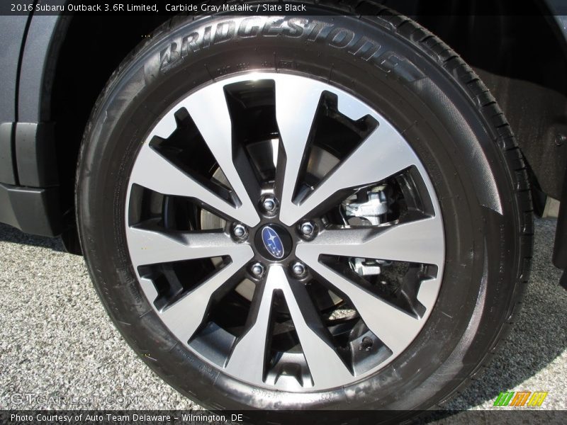 Carbide Gray Metallic / Slate Black 2016 Subaru Outback 3.6R Limited