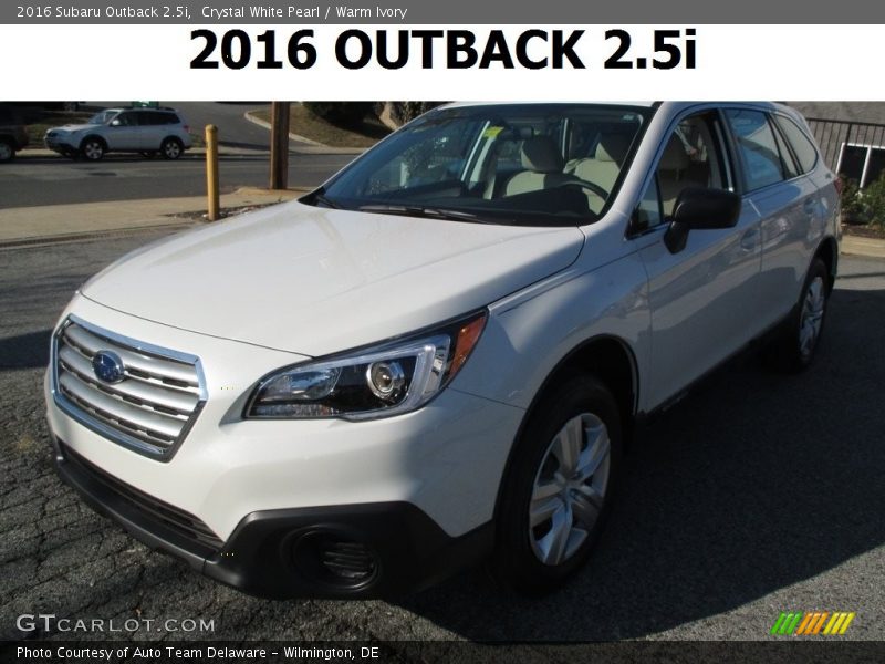 Crystal White Pearl / Warm Ivory 2016 Subaru Outback 2.5i