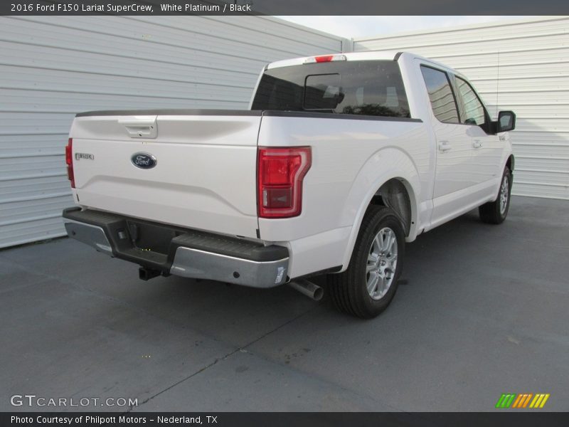 White Platinum / Black 2016 Ford F150 Lariat SuperCrew