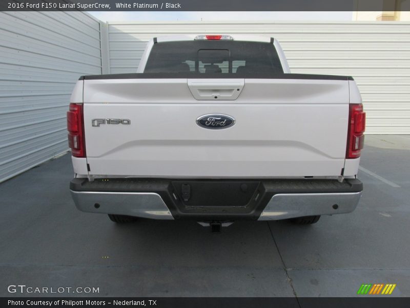 White Platinum / Black 2016 Ford F150 Lariat SuperCrew