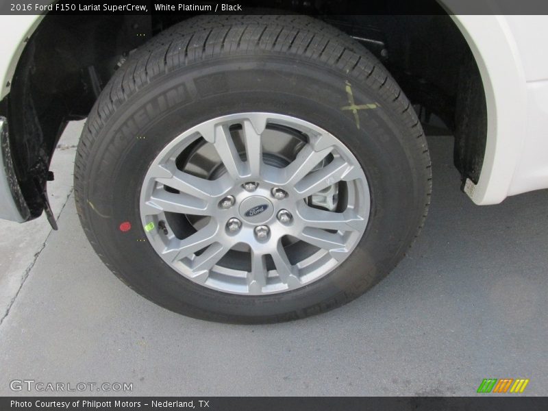White Platinum / Black 2016 Ford F150 Lariat SuperCrew