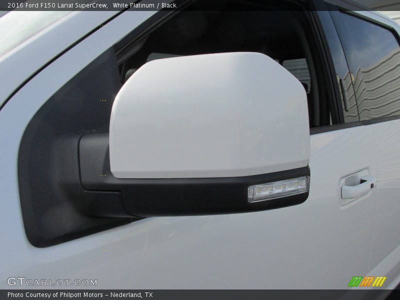 White Platinum / Black 2016 Ford F150 Lariat SuperCrew