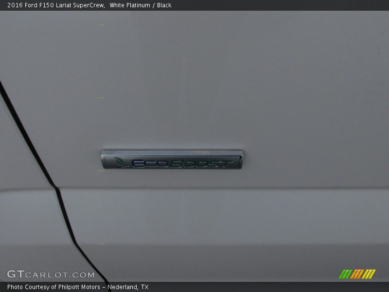 White Platinum / Black 2016 Ford F150 Lariat SuperCrew