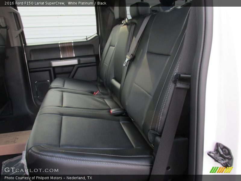 White Platinum / Black 2016 Ford F150 Lariat SuperCrew