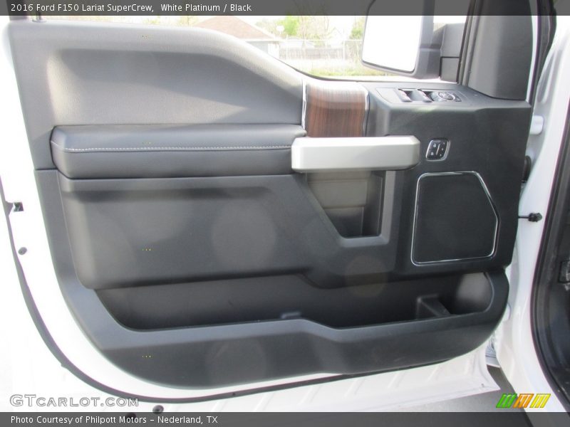 White Platinum / Black 2016 Ford F150 Lariat SuperCrew