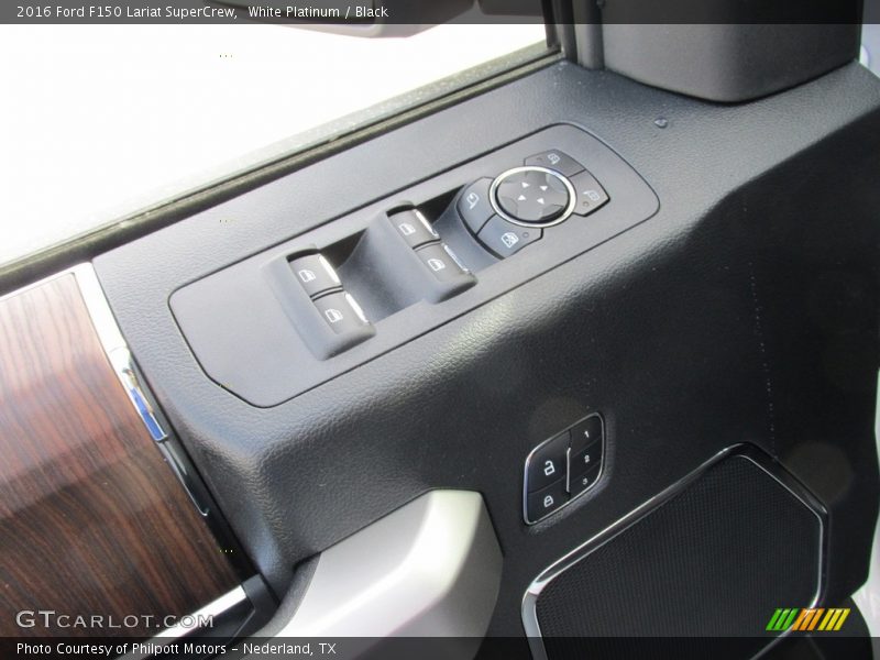 White Platinum / Black 2016 Ford F150 Lariat SuperCrew