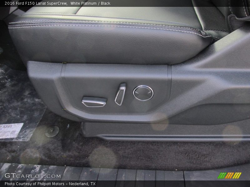 White Platinum / Black 2016 Ford F150 Lariat SuperCrew