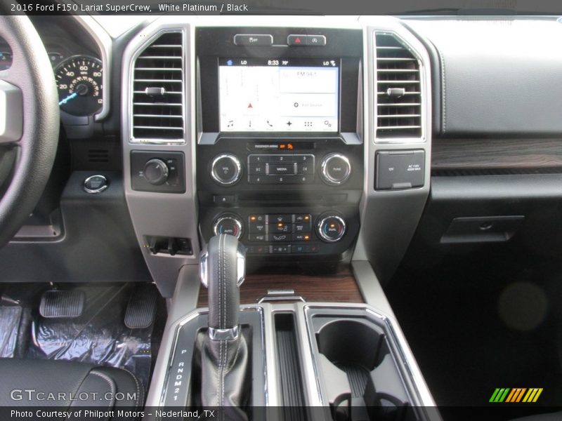 White Platinum / Black 2016 Ford F150 Lariat SuperCrew