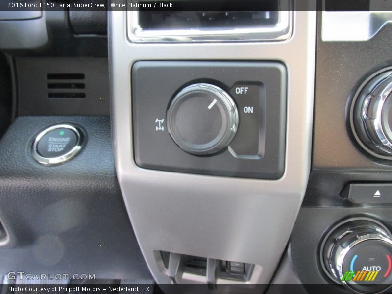 White Platinum / Black 2016 Ford F150 Lariat SuperCrew