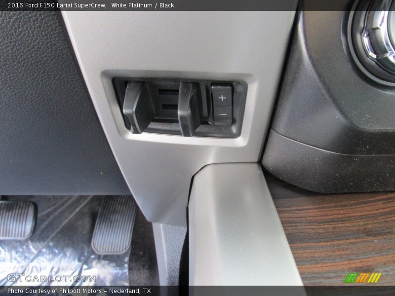 White Platinum / Black 2016 Ford F150 Lariat SuperCrew