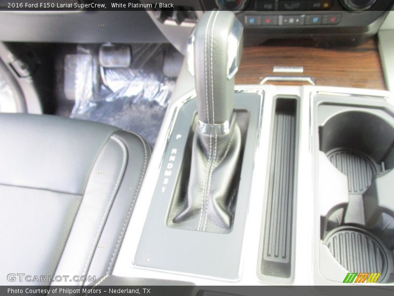White Platinum / Black 2016 Ford F150 Lariat SuperCrew