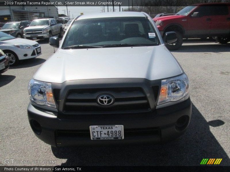 Silver Streak Mica / Graphite Gray 2009 Toyota Tacoma Regular Cab