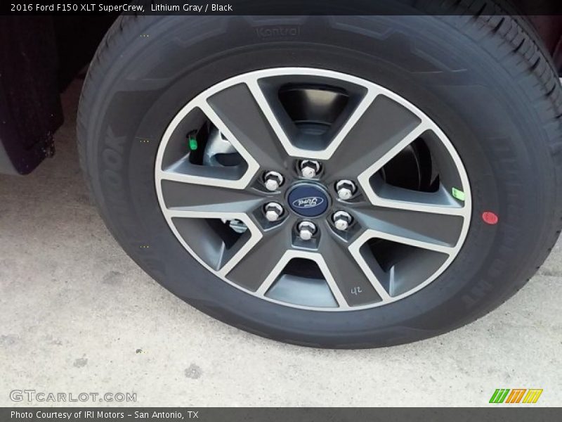 Lithium Gray / Black 2016 Ford F150 XLT SuperCrew