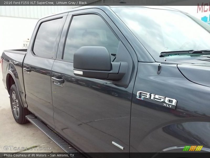 Lithium Gray / Black 2016 Ford F150 XLT SuperCrew