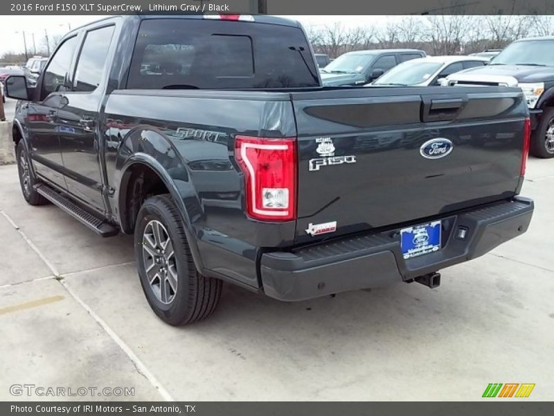 Lithium Gray / Black 2016 Ford F150 XLT SuperCrew