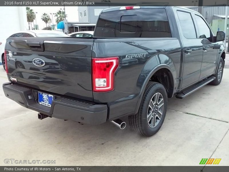Lithium Gray / Black 2016 Ford F150 XLT SuperCrew