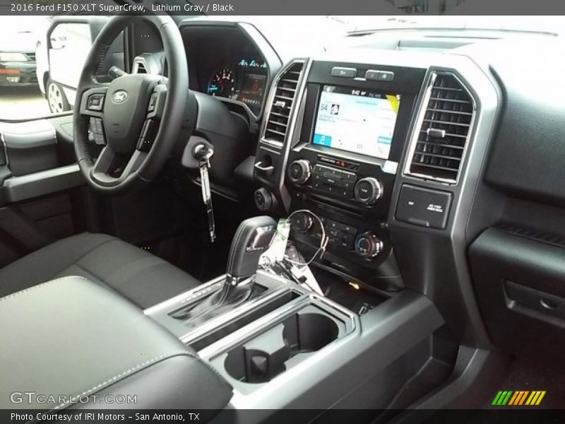 Lithium Gray / Black 2016 Ford F150 XLT SuperCrew