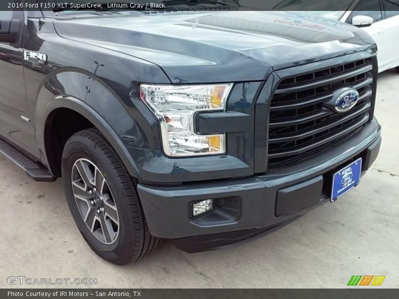 Lithium Gray / Black 2016 Ford F150 XLT SuperCrew
