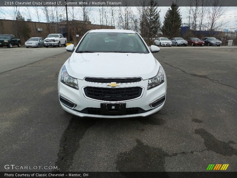 Summit White / Medium Titanium 2016 Chevrolet Cruze Limited LT